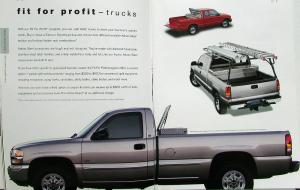 2001 GMC Light Commerical Vans Pickup Trucks Utility Vehicles Sales Brochure