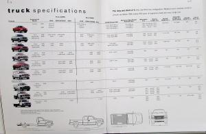 2001 GMC Light Commerical Vans Pickup Trucks Utility Vehicles Sales Brochure