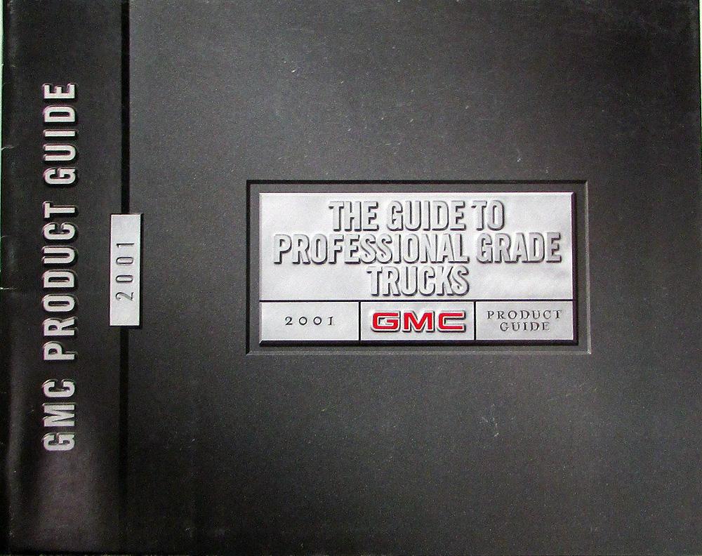 2001 GMC Pickup Truck Van SUV Product Guide Sales Brochure Original