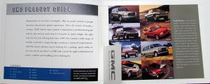 2001 GMC Pickup Truck Van SUV Product Guide Sales Brochure Original