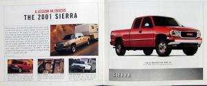 2001 GMC Pickup Truck Van SUV Product Guide Sales Brochure Original