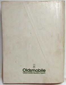 1987 Oldsmobile New Product Service Information Manual - All Carlines