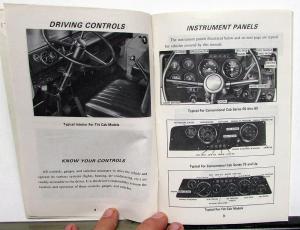 1977 Chevrolet Med & Heavy Duty Gas Truck Owners Manual Models 4500 thru 7500