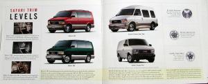 2001 GMC Safari Van Truck Sales Brochure Original