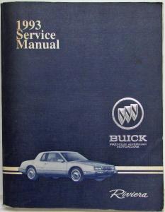 1993 Buick Riviera Service Shop Repair Manual