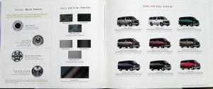 2001 GMC Savana Van Truck Sales Brochure Original