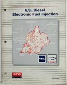 1994 GMC Chevrolet Truck 6.5 Electronic Fuel Injection Training Reference Manual