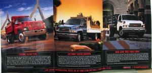 2003 GMC Topkick Medium Duty Truck Sales Brochure Folder Original