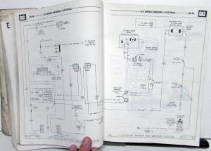 1987 Chrysler Dodge Plymouth FWD Car Wiring Diagram Shop Manual Daytona LeBaron