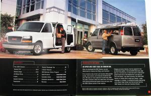 2004 GMC Savana Commercial Vans Truck Sales Brochure Original