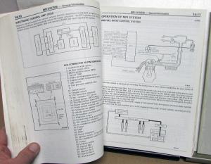 1987 Dodge Colt Vista Wagon Dealer Service Shop Manual Volume 1 & Supplement