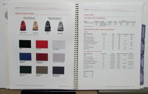 1998 Chevrolet Corvette Dealer Album Data Book Interior Exterior Selections
