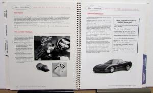 1998 Chevrolet Corvette Dealer Album Data Book Interior Exterior Selections