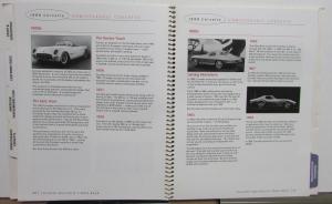 1998 Chevrolet Corvette Dealer Album Data Book Interior Exterior Selections