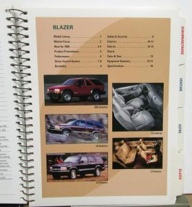 1998 Chevy Truck Product Guide Dealers Album Color Trim S10 C/K Blazer