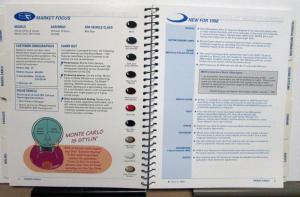 1998 Chevrolet Car Product Guide Dealers Album Color Options Camaro Monte Carlo