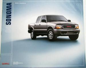 2004 GMC Sonoma Pickup Truck Sales Brochure Original