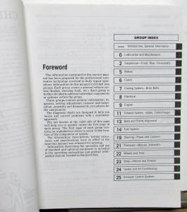 1987 Dodge Shadow & Plymouth Sundance Dealer Service Shop Repair Manual