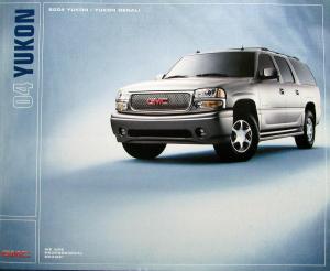 2004 GMC Yukon SUV Truck XL &  Denali Sales Brochure Original