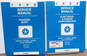 1988 Dodge Caravan & Plymouth Voyager Front Wheel Drive Van Service Shop Manual