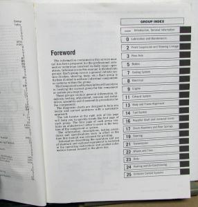 1988 Chrysler Dodge Plymouth RWD Car Service Shop Manual Fifth Avenue Diplomat