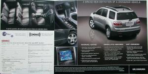 2007 Acadia SUV by GMC Truck Sales Brochure Folder Original