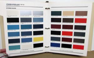 1990 Chevrolet Fleet Dealers Album Buyers Guide Color Selection Camaro Geo Truck