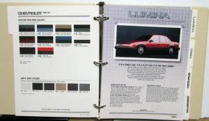 1990 Chevrolet Fleet Dealers Album Buyers Guide Color Selection Camaro Geo Truck