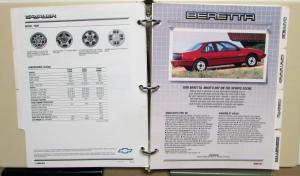1990 Chevrolet Fleet Dealers Album Buyers Guide Color Selection Camaro Geo Truck