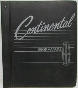 1988 Lincoln Continental Service Shop Repair Manual