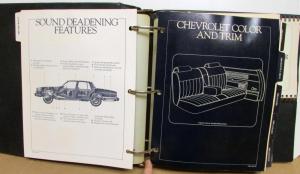 1980 Chevrolet Salesmens Guide Album Paint Chips Passenger Car Corvette Camaro