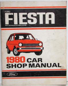 1980 Ford Fiesta Service Shop Repair Manual