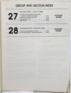 1982 Ford Lincoln Mercury Powertrain Service Shop Manual exc Escort/Lynx EXP/LN7