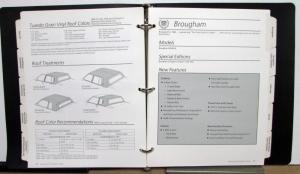 1988 Cadillac Fleet Buyers Guide Dealers Album Paint Chips Brougham Seventy Five