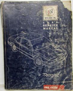 1988 Buick Regal Service Shop Repair Manual