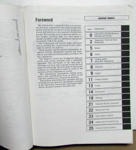 1989 Dodge Caravan & Plymouth Voyager Dealer Service Shop Repair Manual