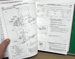 1989 Dodge Plymouth Eagle Colt Vista Wagon Dealer Service Shop Repair Manual Set