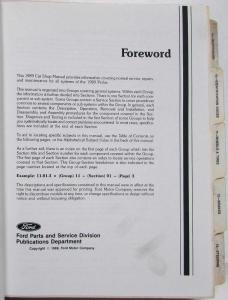 1989 Ford Probe Service Shop Repair Manual