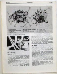 1979 Ford Fiesta Service Shop Repair Manual Supplement