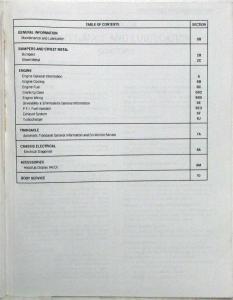 1989 Pontiac Turbo Grand Prix Service Shop Repair Manual Supplement