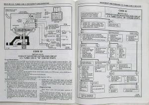 1989 Pontiac Turbo Grand Prix Service Shop Repair Manual Supplement