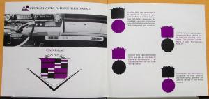 1963 Cadillac Custom Auto Air Conditioning By Automatic Radio Sales Folder Orig