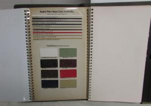 1975 Oldsmobile Dealer Album Paint Chips Upholstery Cutlass Toronado