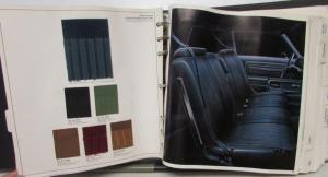 1975 Oldsmobile Dealer Album Paint Chips Upholstery Cutlass Toronado