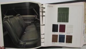1975 Oldsmobile Dealer Album Paint Chips Upholstery Cutlass Toronado