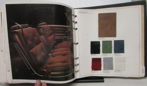 1975 Oldsmobile Dealer Album Paint Chips Upholstery Cutlass Toronado
