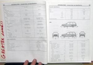 1990 Dodge Plymouth Colt Wagon Dealer Service Shop Repair Manual 2 Vol Set