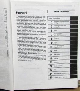 1990 Dodge Monaco & Eagle Premier Dealer Service Shop Repair Manual