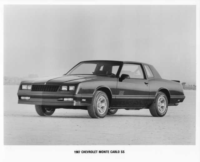 1987 Chevrolet Monte Carlo SS Press Photo 0527