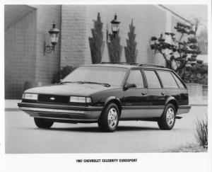 1987 Chevrolet Celebrity Eurosport Wagon Press Photo 0530